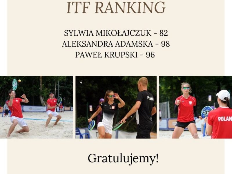 Polacy w TOP 100 Rankingu ITF